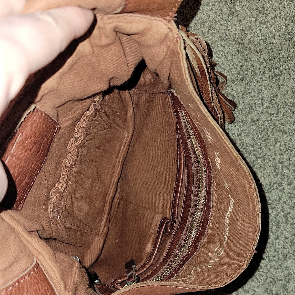 STS Ranchwear Tan Leather Crossbody with Fringe - Picture 10 of 12
